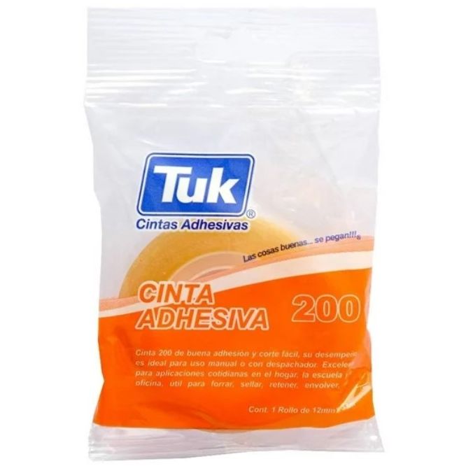 Cinta Adhesiva 12 mm x 10 m Tuk