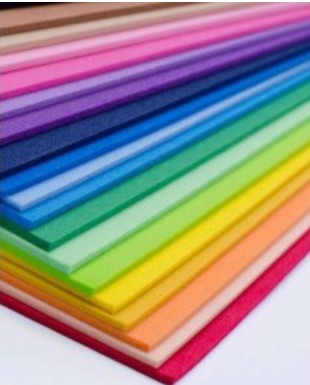 Foamy de colores tamaño Carta Pascua