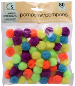 Pompones (2.54cm) Crafter's Square