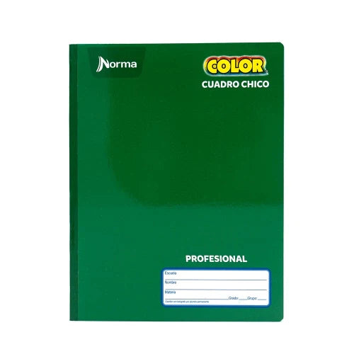 Cuaderno Profesional Cuadro Chico Norma