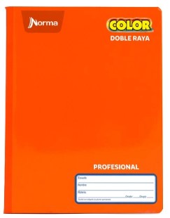 Norma Cuaderno Profesional Doble Raya