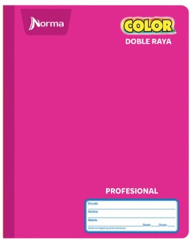 Norma Cuaderno Profesional Doble Raya