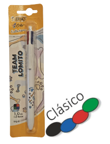 Bolígrafo BIC 4 colores retractil