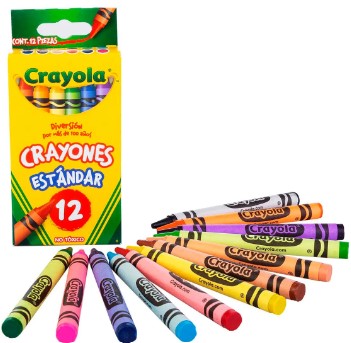 Colores de Cera Marca Crayola c/12