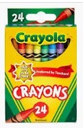 Colores de Cera Marca Crayola c/24