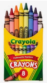 Colores de Cera Marca Crayola c/8