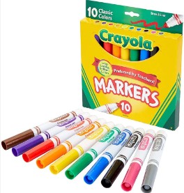 Plumones Jumbo Crayola  c/10