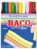 Plastilina BACO 10 Barritas de Colores