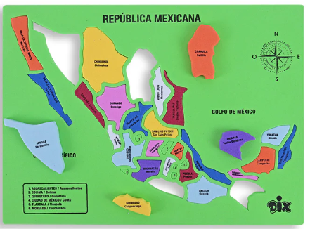 Mapa Didáctico Rep. Mexicana