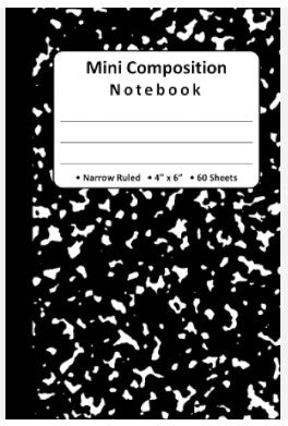 Libreta de notas composition cosido mini 50 hojas