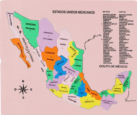 Mapa Didáctico Rep. Mexicana