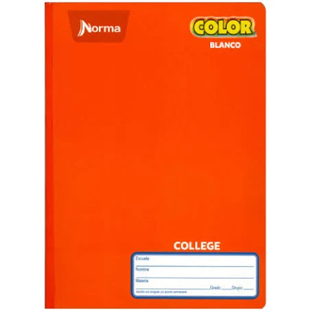 Cuaderno Profesional Norma Blanco Color 100 hojas