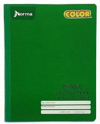 Cuaderno Norma Bilingue "Libreta de tareas" 48 hojas colores